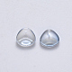 Transparent Spray Painted Glass Charms GLAA-R211-01-D02-2