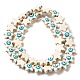 Brins de perles en émail turquoise synthétique G-P507-16A-3