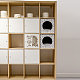 ペットのプラスチック製の描画絵画ステンシルテンプレート  正方形  ホワイト  ヒマワリ模様  30x30cm DIY-WH0244-129-7