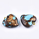 Assembled Bronzite and Synthetic Turquoise Pendants G-T111-04C-4
