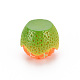 樹脂ビーズ  穴がない  模造果物  オレンジ  サンゴ  14x17x16mm X-RESI-Q214-002-2