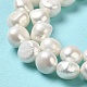 Fili di perle di perle d'acqua dolce coltivate naturali PEAR-E017-23-4