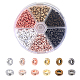 Chgcraft 900pcs 6 couleurs perles intercalaires en plastique FIND-CA0006-31-1