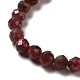 Natürlicher Granat Perlen Stränge G-I341-09B-4