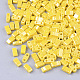2穴不透明ガラスシードビーズ  光沢のある  長方形  ゴールド  4.5~5.5x2x2~2.5mm  穴：0.5~0.8mm SEED-S023-06L-1