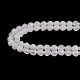 Arricraft 2 brins de perles d'agate blanche naturelle G-AR0005-43A-1