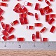MIYUKIハーフティラビーズ  日本製シードビーズ  2の穴  （htl254)透明な赤いab  5x2.3x1.9mm  穴：0.8mm  約250個/10g X-SEED-J020-HTL254-4