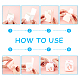 PandaHall 60 Sets Newborn Baby Footprints Candy Boxes CON-WH0072-22B-5