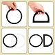 Chgcraft 8pcs 4 poignées de sac à main en plastique de style FIND-CA0005-02-5