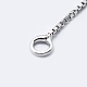 Rhodium Plated 925 Sterling Silver Box chain STER-K171-10P-3