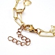 Brass Chain Tiered Necklaces NJEW-JN02829-4