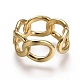Brass Cuff Rings RJEW-F105-03G-2