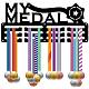 Sports Theme Iron Medal Hanger Holder Display Wall Rack ODIS-WH0055-055-1