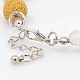 Bracelets de perles de pierre de lave synthétiques à la mode BJEW-G431-M1-4