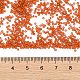 TOHOラウンドシードビーズ  日本製シードビーズ  （2611f）半艶出しオレンジ  15/0  1.5mm  穴：0.7mm  約135000個/ポンド SEED-TR15-2611F-3