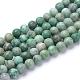 Natural Qinghai Jade Beads Strands G-T055-6mm-16-1