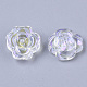 Perles en verre transparentes X-EGLA-T022-01-2