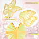 Beschichtetes Papier 3D-Schmetterlings-Display-Dekorationen AJEW-WH0041-97-4