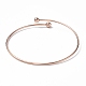 Placage ionique (ip) réglable 304 fabrication de bracelet de manchette en fil d'acier inoxydable MAK-F286-02RG-3