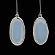 Silver Color Plated Brass Glass Pendants GLAA-J047-07S-2