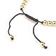 4pcs bracelet de perles tressées rondes et couronne de zircone cubique 4 couleurs avec hématite synthétique BJEW-JB08049-6