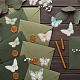 Craspire 20 Stück Schmetterling holografische Aufkleber DIY-CP0008-92-5