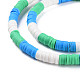 Fixed 3 Color Handmade Polymer Clay Bead Strands CLAY-S096-029J-3