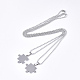 Valentine's Day Theme 304 Stainless Steel Pendants Necklaces STAS-S079-97-3