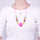 Fashion Silicone Beaded Necklaces NJEW-BB20648-2
