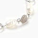 Natural Labradorite Bracelets & Earrings Jewelry Sets SJEW-JS00992-03-3