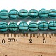 Teints perles synthétiques turquoise brins G-G075-D02-01-5