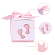 PandaHall 60 Sets Newborn Baby Footprints Candy Boxes CON-WH0072-22B-3