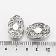 Perles en alliage de style tibétain TIBEB-Q068-10AS-RS-3