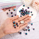 Fashewelry 50Pcs 5 Style Rainbow Color Alloy European Beads FIND-FW0001-32-NR-7
