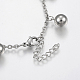 304 Stainless Steel Charm Anklets X-AJEW-G016-01P-3