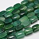 Cuboid Natural Green Onyx Agate Bead Strands G-M258-13-1