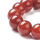 Bracelets rouges naturels stretch agate perles BJEW-A117-E-25-3