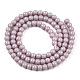 Chapelets de perles en verre opaque de couleur unie GLAA-T032-P4mm-07-3