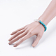 Natural Howlite & Quartz Crystal Stretch Bracelets BJEW-JB03510-04-3