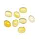 Cabochons en agate jaune naturelle G-O175-30D-01-2