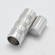 925 магнитные застежки из стерлингового серебра STER-E056-009P-13x5-3