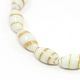 Handmade Swirl Gold Sand Lampwork Rice Beads Strands LAMP-L035-07-1
