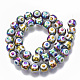 Chapelets de perles en verre électroplaqué EGLA-T012-02G-8MM-2