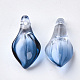 Two Tone Transparent Spray Painted Glass Pendants GLAA-S054-007D-01-2