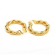 Brass Hoop Earrings EJEW-F250-04-G-2
