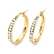 Crystal Rhinestone Hoop Earrings EJEW-D279-01G-04-1