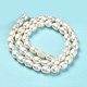 Fili di perle di perle d'acqua dolce coltivate naturali PEAR-E016-168-3