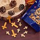 SUNNYCLUE 100Pcs 2 Styles Easter Wooden Crosses Bulk Wood Cross Charm Natural Wood Crosses Beads Cross Charms for Crafts Party Men Women DIY Bracelet Necklace Earrings Jewelry Making Accessories WOOD-SC0001-43-7