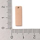 Placcatura ionica (ip) 304 ciondoli con etichetta vuota stampata in acciaio inossidabile STAS-K270-36RG-3