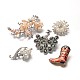 Charming Mixed Style Brooches JEWB-X0001-1